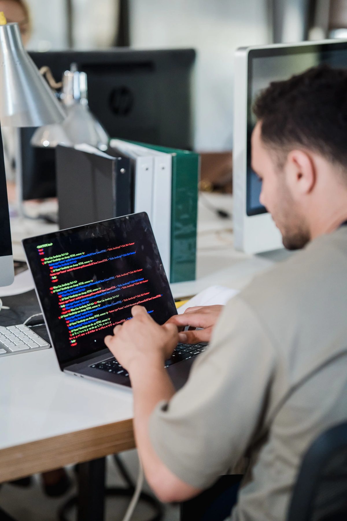 A backend engineer focused on his code editor
